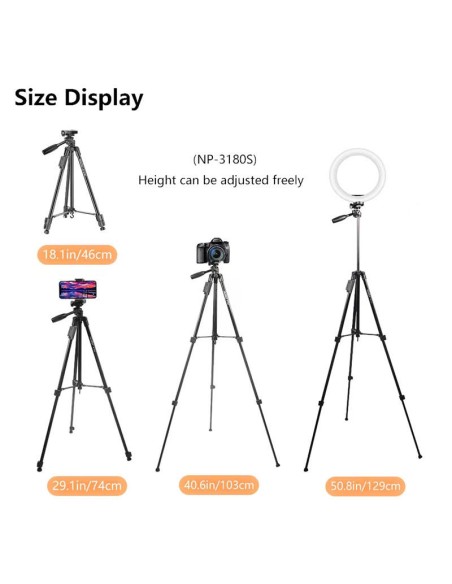 TRÍPODE PROFESIONAL NEEPHO 3180S – ROBUSTO, IMPERMEABLE Y TELESCÓPICO