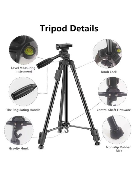 TRÍPODE PROFESIONAL NEEPHO 3180S – ROBUSTO, IMPERMEABLE Y TELESCÓPICO