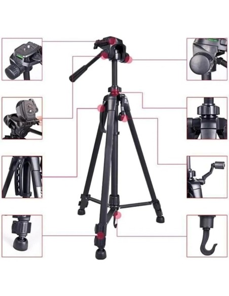 TRÍPODE PROFESIONAL NEEPHO NP-680 – ESTABILIDAD, PRECISIÓN Y ACCESORIOS INCLUIDOS
