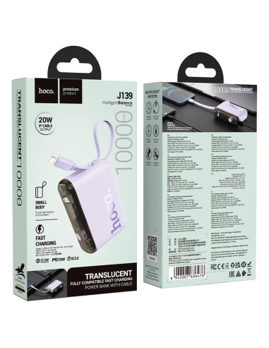 POWER BANK DE 10000mAh 22.5W + PD20W HOCO J139