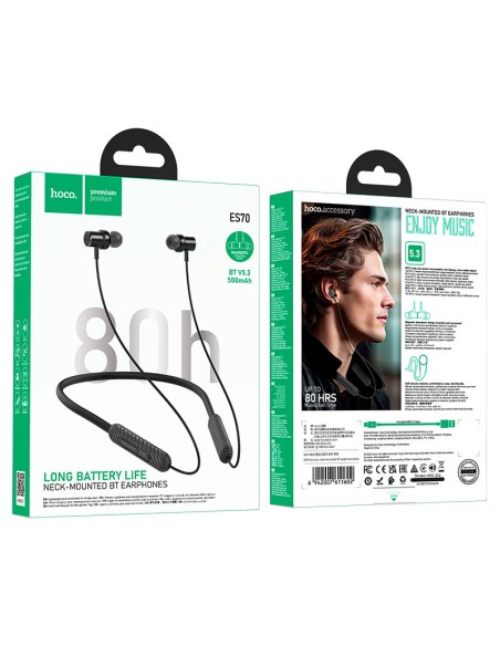 AUDIFONOS INALAMBRICOS BT DEPORTIVO HOCO ES70 ARMOUR