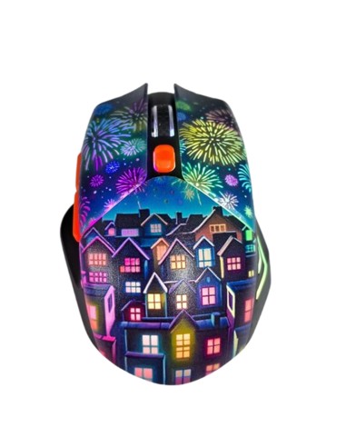 MOUSE ALAMBRICO ERGONOMICO LUZ RGB G-550-EL
