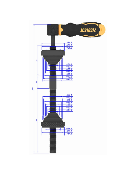 INSTALADOR MOTOR PRESS-FIT Y DIRECCION MOD.E148 ICETOOLZ