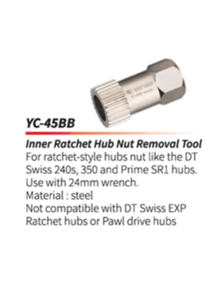 EXTRACTOR NUCLEO MAZA DT SWISS 240S, 350 Y PRIME SR1 BIKE HAND MOD. YC-45BB