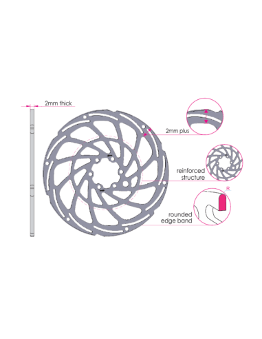 DISCO ROTOR 180MM ICESTOP MOD.IDR-17-XSC-180...