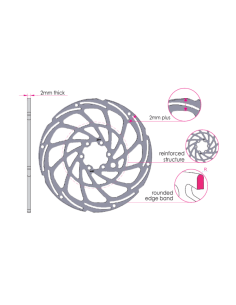 DISCO ROTOR 220MM ICESTOP MOD. IDR-17-XSC-220 PARA E-BIKES 2