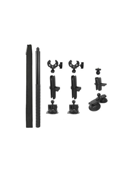 SOPORTE DE CÁMARA PARA AUTO CON VENTOSAS Y BRAZO TELESCÓPICO