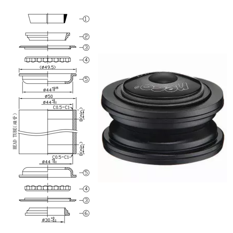 JUEGO DE DIRECCION NECO MOD: H115...