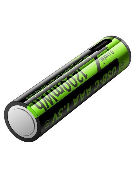 PILAS RECARGABLES DE LITIO AAA HOCO JA4 (PACK DE 2, USB-C)