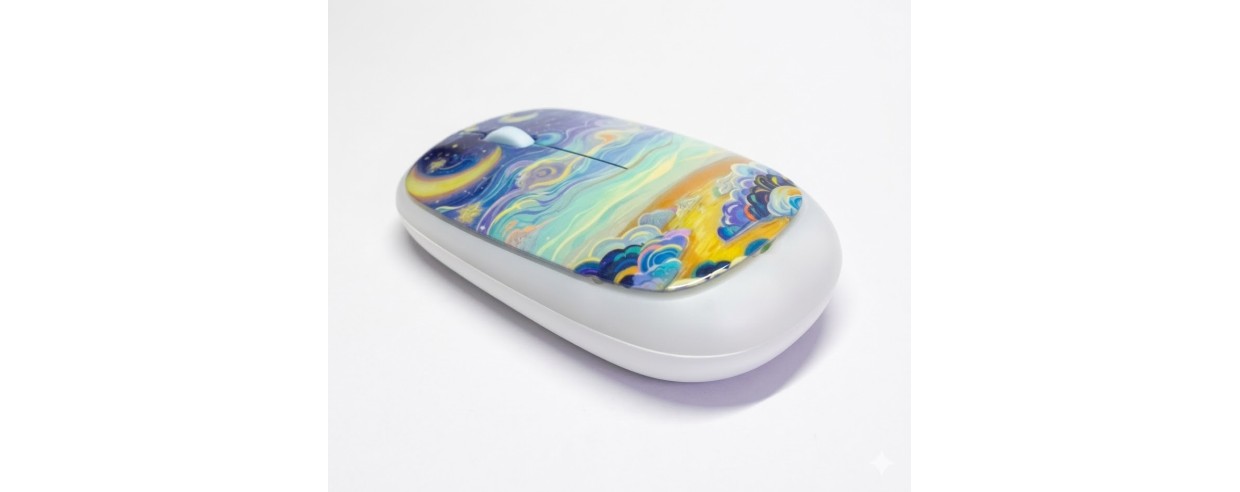 MOUSE INALÁMBRICO ARTÍSTICO EDICIÓN NOCHE...