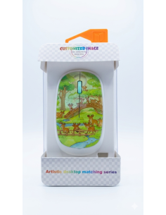 MOUSE INALÁMBRICO ARTÍSTICO EDICIÓN BOSQUE MÁGICO: DISEÑO... 2