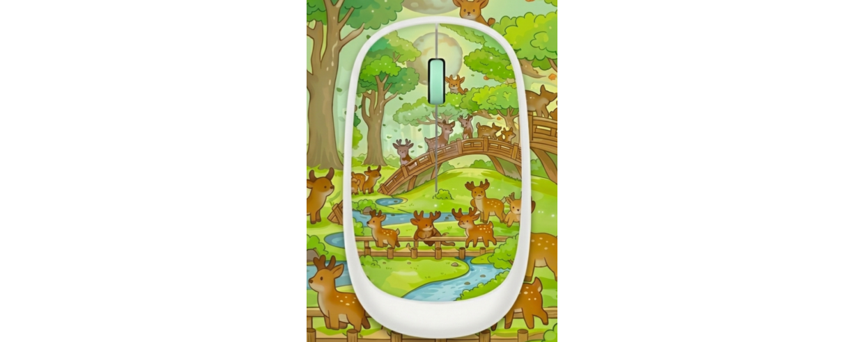 MOUSE INALÁMBRICO ARTÍSTICO EDICIÓN BOSQUE...