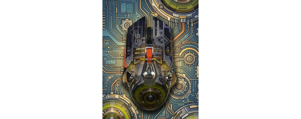 MOUSE GAMER MECÁNICO ALÁMBRICO ART: YELLOW...