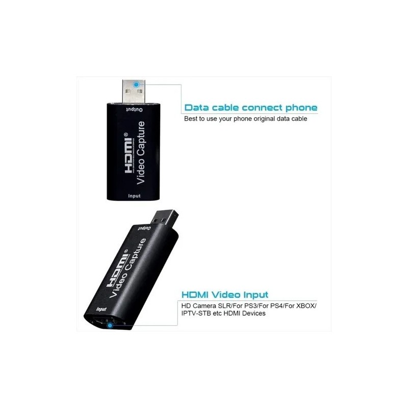 TARJETA CAPTURADORA DE VIDEO HDMI A USB 1080P...