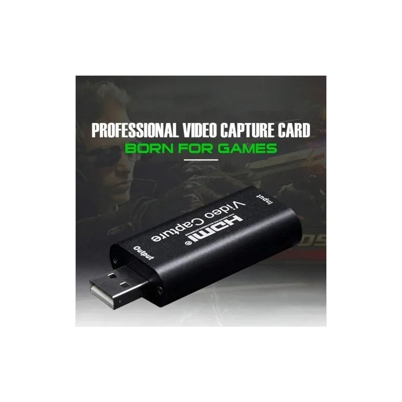 TARJETA CAPTURADORA DE VIDEO HDMI A USB 1080P STREAMING - DERMAN