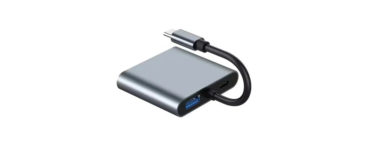 HUB USB-C 4 EN 1 DUAL HDMI 4K: ADAPTADOR...