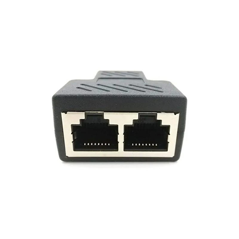 SPLITTER RJ45 1 A 2 HEMBRA: ADAPTADOR DIVISOR ETHERNET PARA RED LAN CAT5 Y CAT6