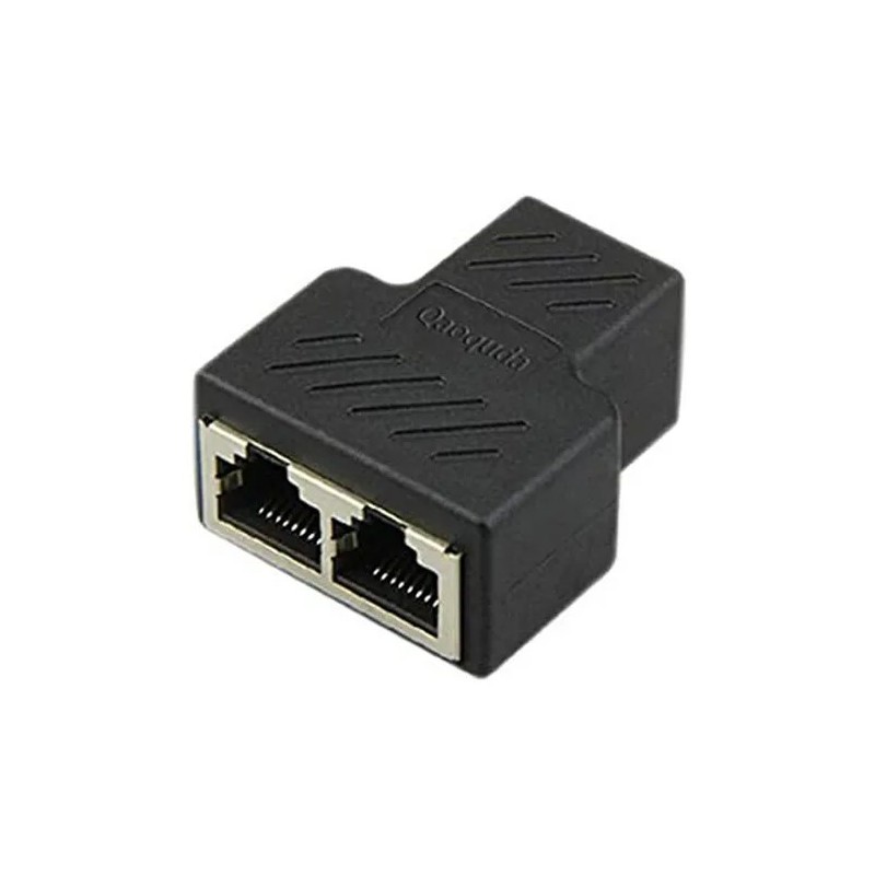 SPLITTER RJ45 1 A 2 HEMBRA: ADAPTADOR DIVISOR ETHERNET PARA RED LAN CAT5 Y CAT6