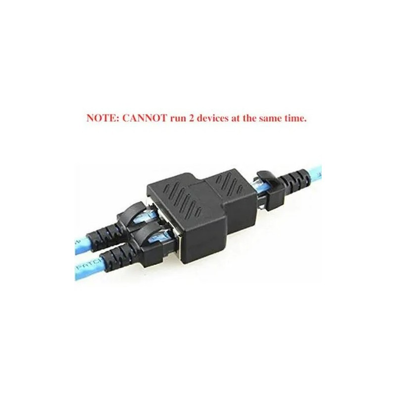 SPLITTER RJ45 1 A 2 HEMBRA: ADAPTADOR DIVISOR ETHERNET PARA RED LAN CAT5 Y CAT6
