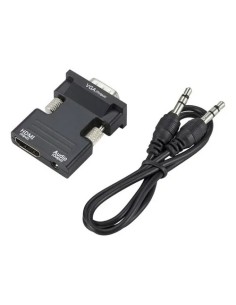 ADAPTADOR HDMI A VGA RÍGIDO CON SALIDA DE AUDIO JACK...