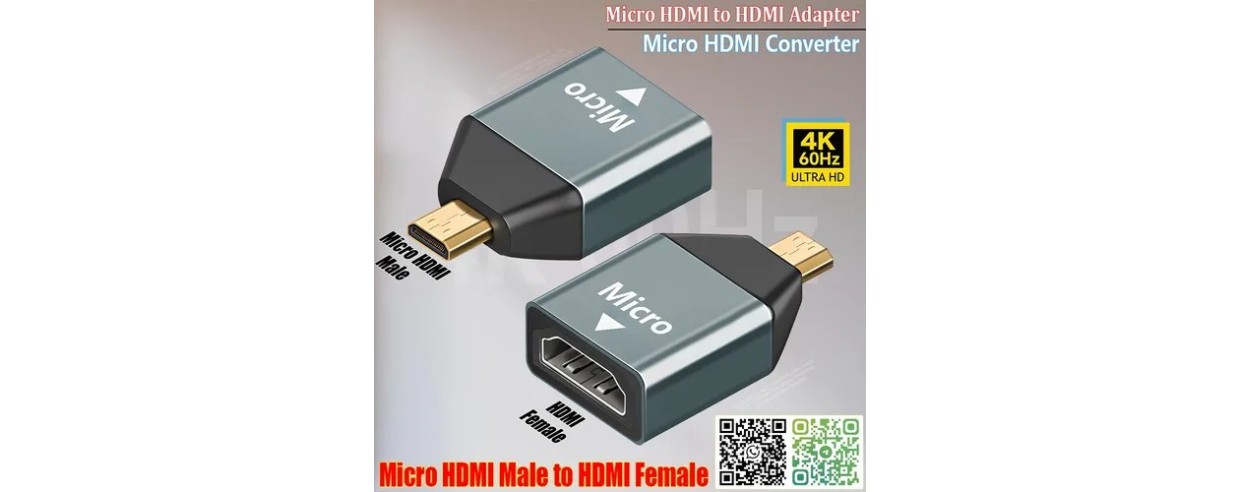 ADAPTADOR MICRO HDMI A HDMI HEMBRA 4K @ 60HZ:...