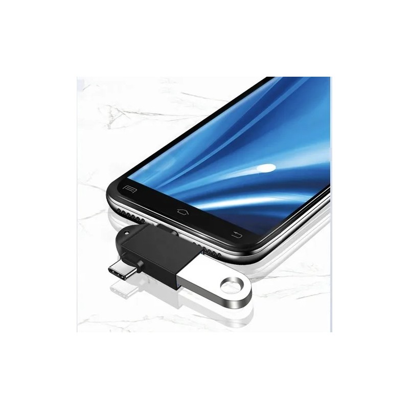 ADAPTADOR OTG 2 EN 1 USB 3.0 A TIPO-C Y MICRO USB: CONECTOR UNIVERSAL PARA CELULARES Y TABLETS