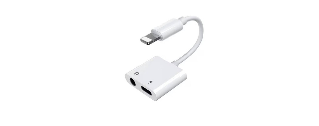 ADAPTADOR LIGHTNING 2 EN 1: SPLITTER PARA CARGA...