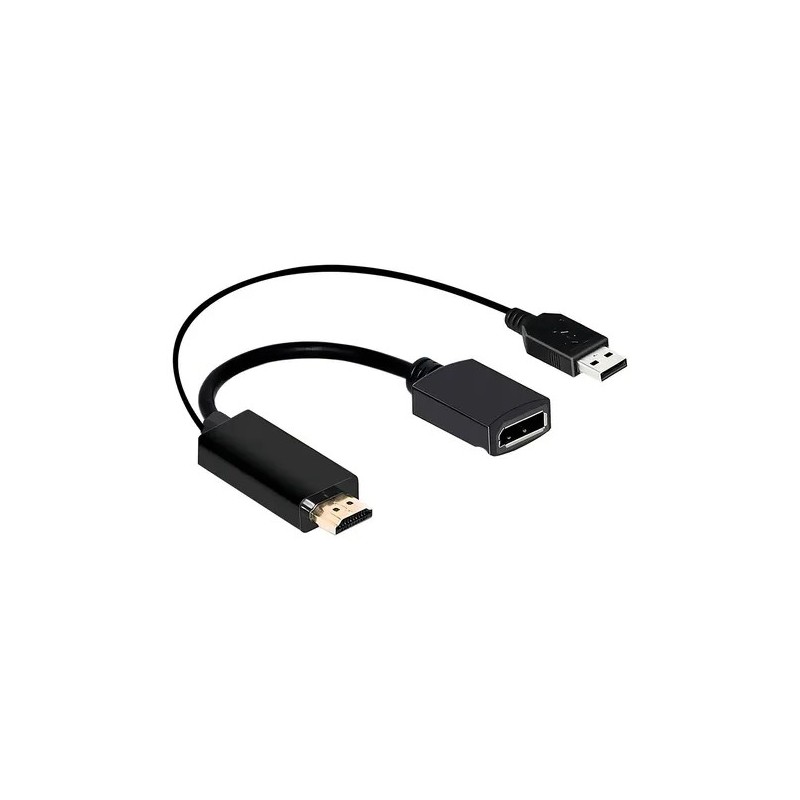 ADAPTADOR HDMI A VGA CON SALIDA DE AUDIO Y ALIMENTACIÓN USB: CONVERSOR ACTIVO FULL HD 1080P