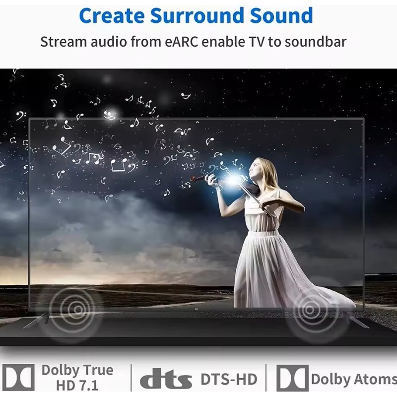 CABLE HDMI 2.1 8K ULTRA HD 48GBPS ALTA...