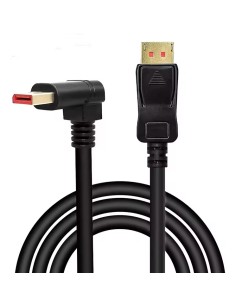 CABLE DISPLAYPORT A DISPLAYPORT 90 GRADOS (ÁNGULO RECTO)...