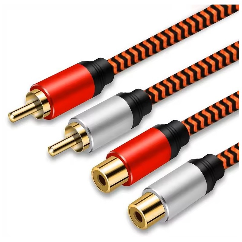 CABLE EXTENSOR DE AUDIO 2 RCA MACHO A 2 RCA...