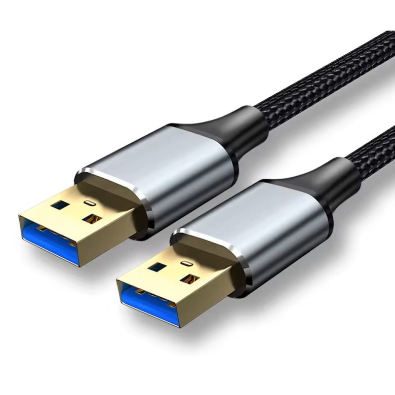 CABLE USB 2.0 MACHO A MACHO TRENZADO REFORZADO...