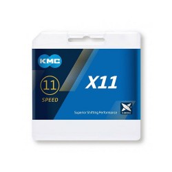 CADENA KMC DE 11 VELOCIDADES MODELO X11 SILVER-BLACK