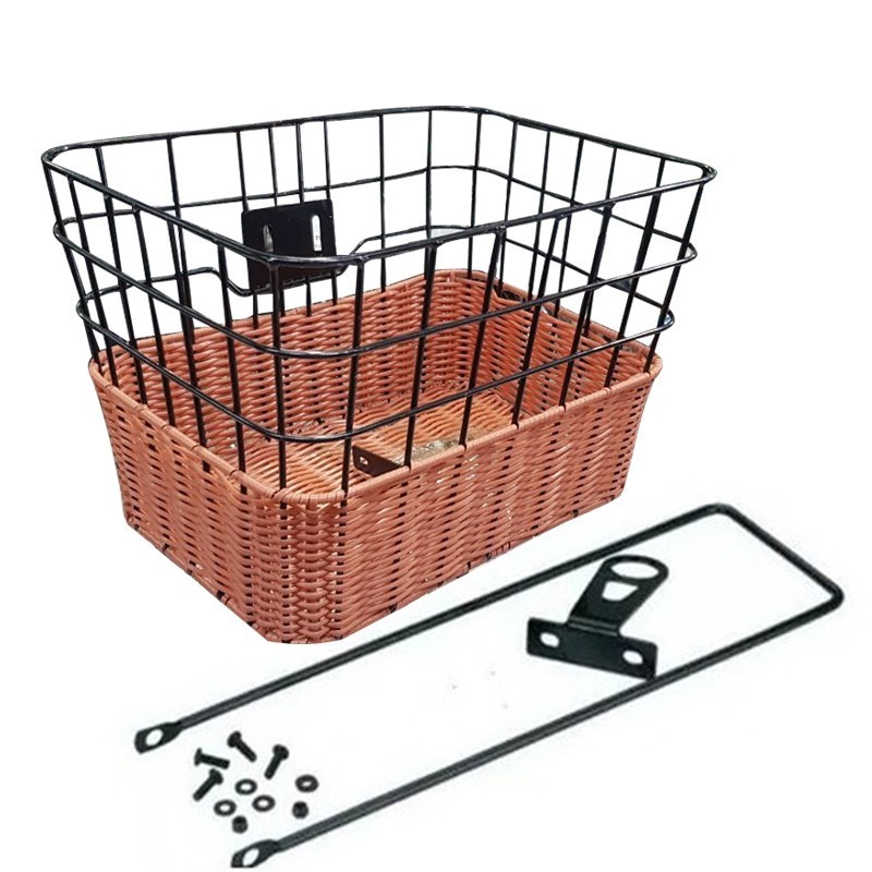 CANASTO TIPO MIMBRE ARO 26 BICICLETAS DE PASEO