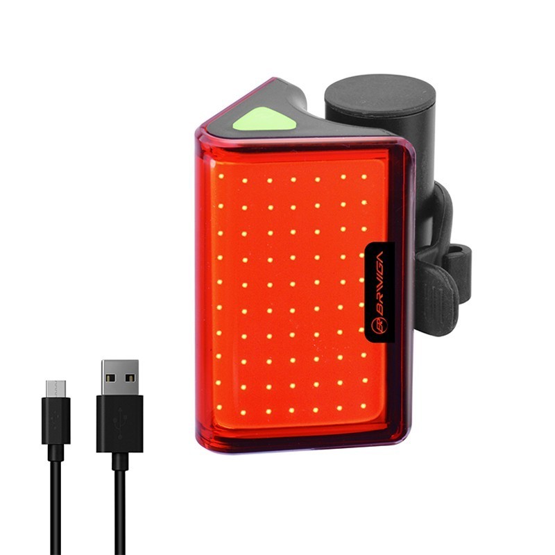 LUZ TRASERA USB ROJA LW-R200 100 LUMENES...