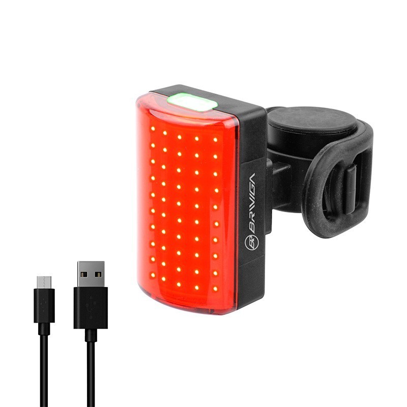 LUZ TRASERA USB ROJA RECARGABLE EBL-3355 100...