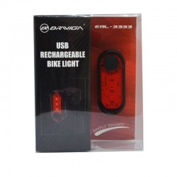 LUZ USB TRASERA ROJA  EBL-3333 12 LUMENES RECARGABLE EN CAJA 2