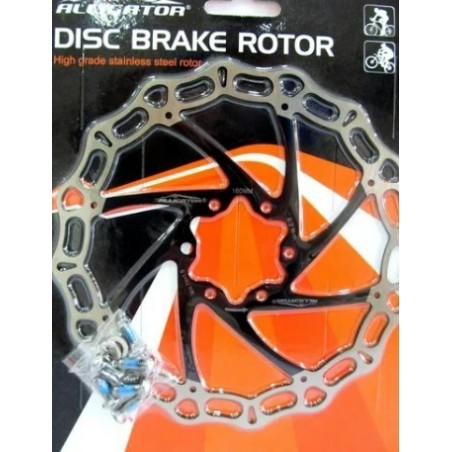DISCO DE FRENO 160MM ALLIGATOR MODELO HK-R27BK-DIY BLACK