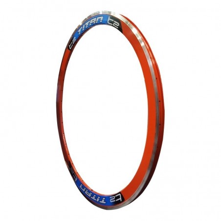 LLANTA ALUMINIO ARO 700 TRIPLE PARED 36H TITAN T2 CON LINEA DE FRENO