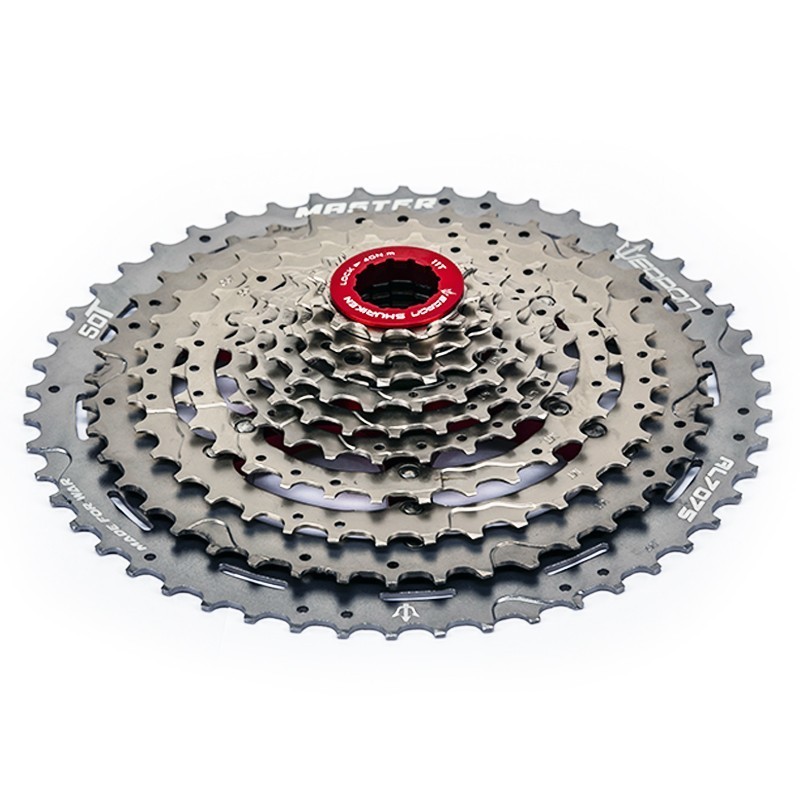PIÑON CASSETTE 10V 11-50T SILVER MASTER WEAPON