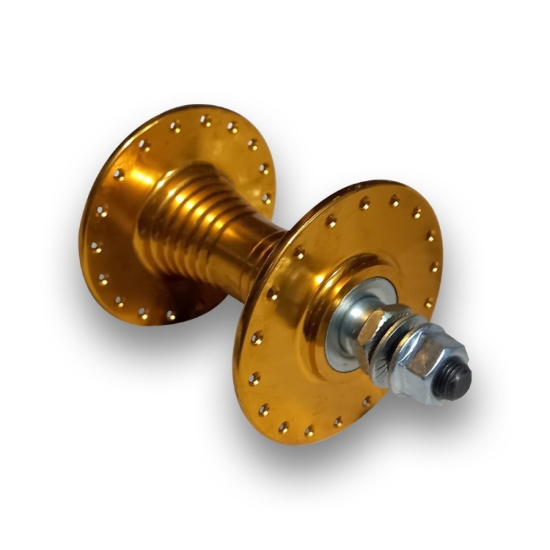 MAZA DE ALUMINIO DELANTERA FIXIE 36H AMARILLA