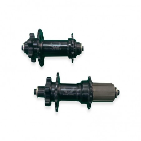 JUEGO DE MAZAS MTB ALUMINIO SELLADAS WANG ZHENG 32H C/N ADAPTADORES EJE 12 Y 15 MOD.135-2